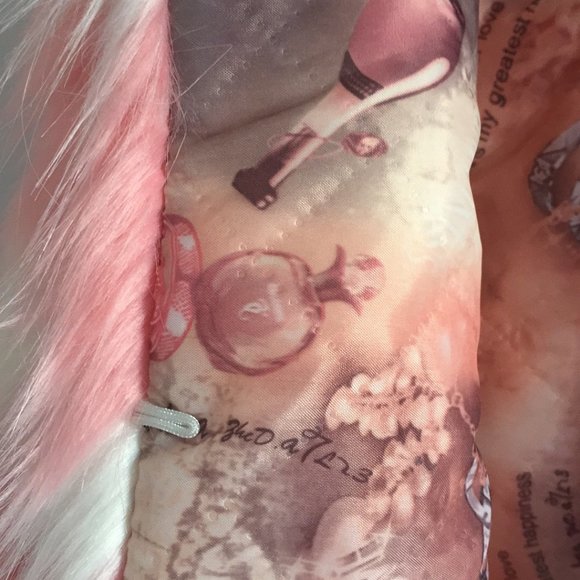 Pink and White Toddler Girl Fur Jacket Coat 2T - Picture 2 of 4